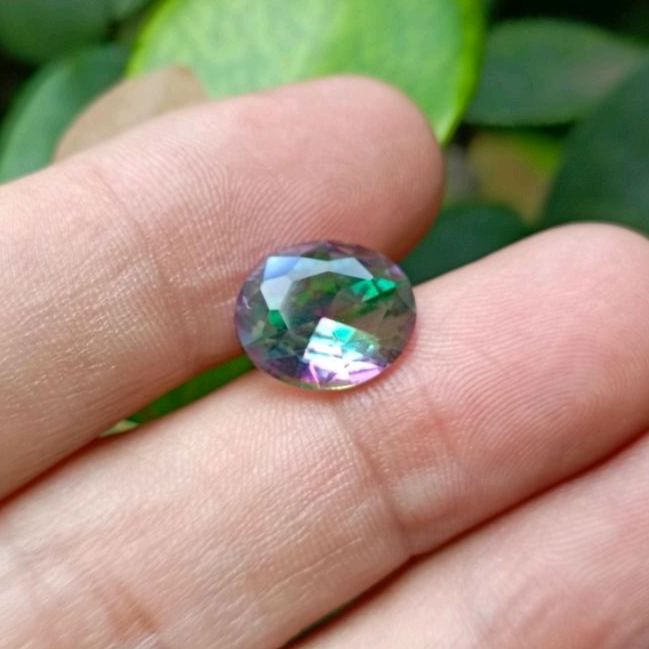 Batu Permata MYSTIC Quartz Rainbow Pelangi