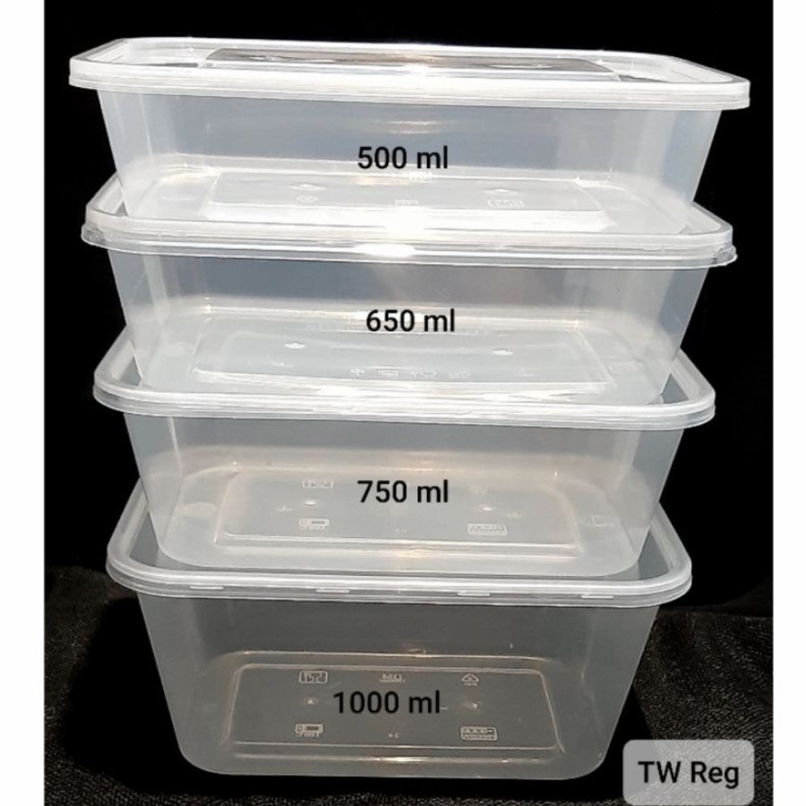 Thinwall Persegi Panjang OTI Pack 1000.ML isi 25pcs