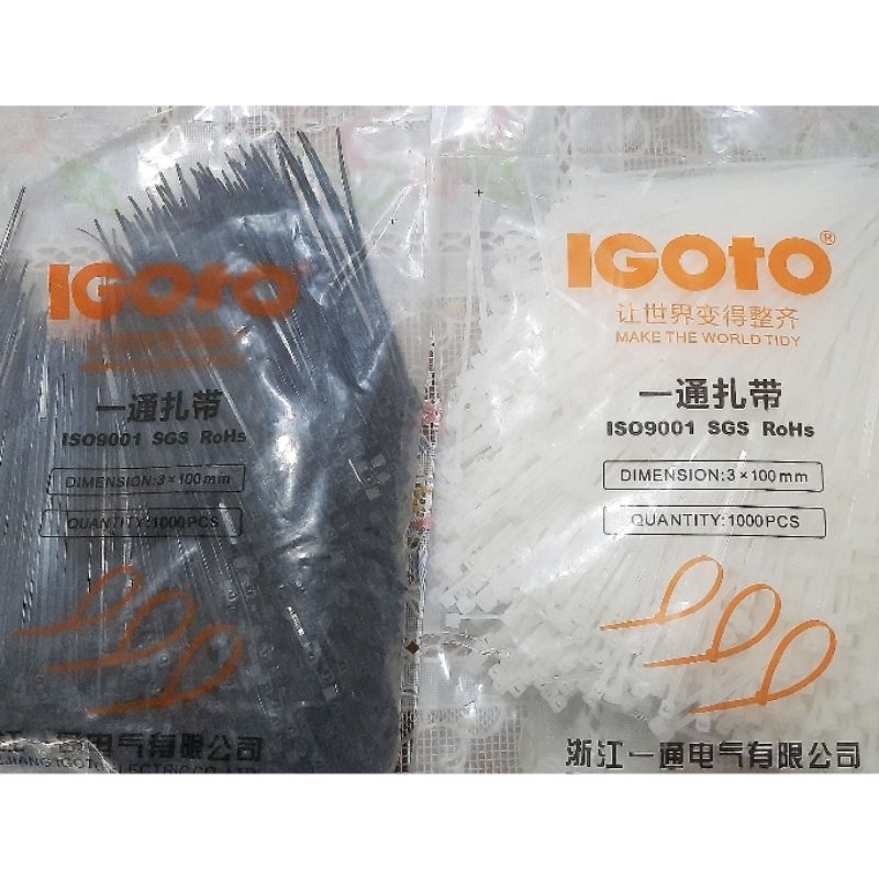

Al Kabel Ties 10cm Isi 1000pcs Warna Putih Hitam
