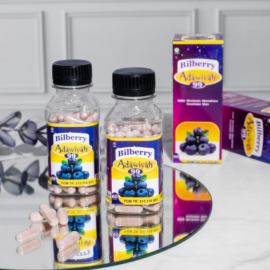 KAPSUL EKSTRAK BILBERRY ASLI MURNI / KAPSUL BILBERRY ADAWIYAH 99 ASLI