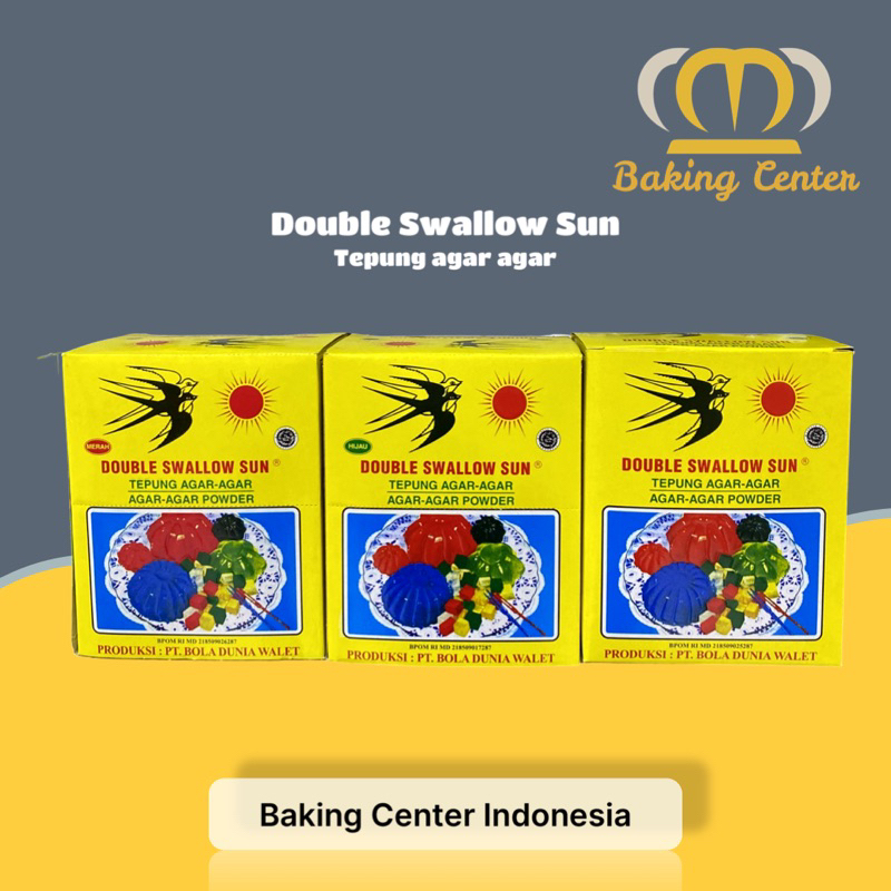 

Double Swallow Sun Tepung Agar Agar 7gr