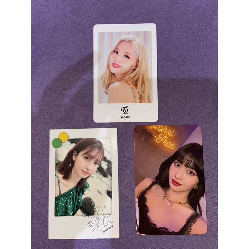 (official) photocard twice momo album twicetagram taste of love polaroid japan jepang fanfare pola n