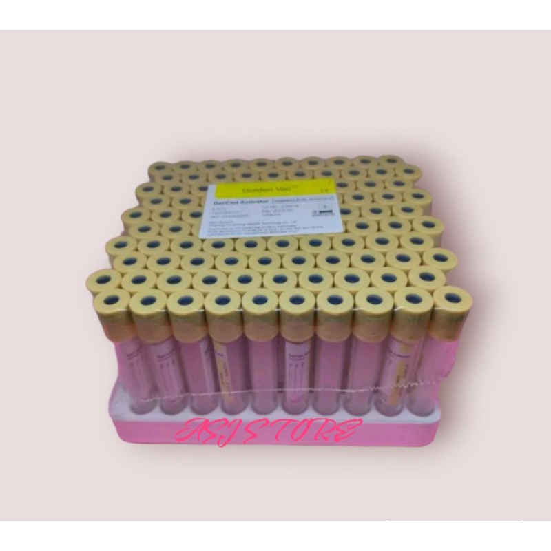 Tabung PRP 5 ML centrifuge plasma gelclot activator isi 100pcs ukuran 5,0 ml untuk facial prp serum