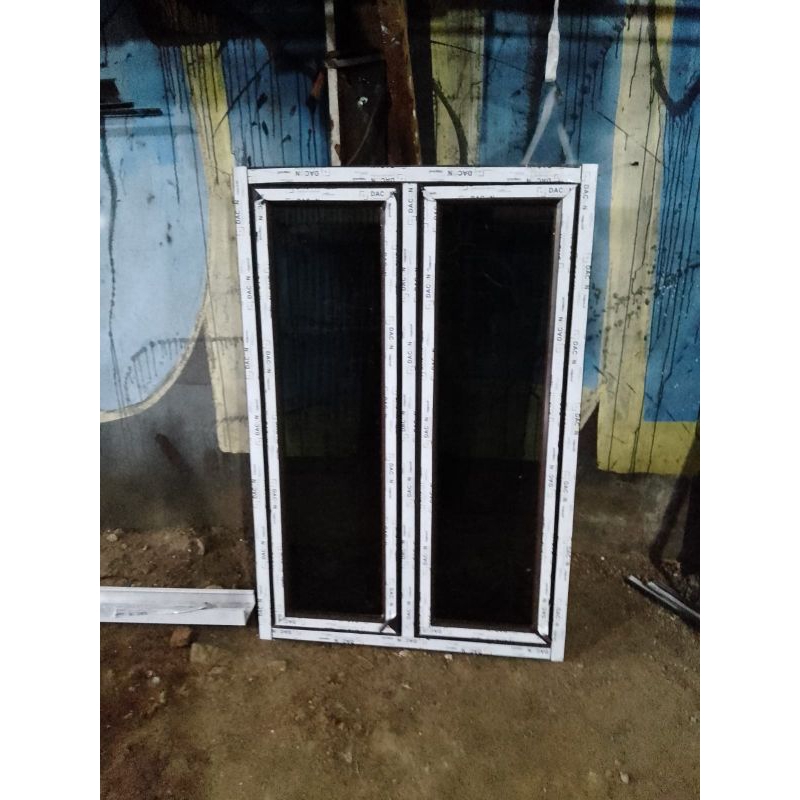 kusen jendela aluminium 120x80  3in bisa regues ukuran dan warna gratis peking