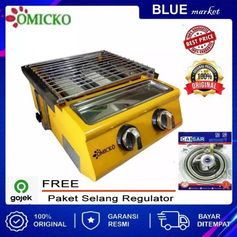 PROMO MURAH KOMPOR PANGGANG OMICKO / KOMPOR PANGGANGAN SOSIS 2 TUNGKU