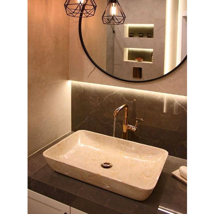 Wastafel batu marmer | Washtafel cuci tangan
