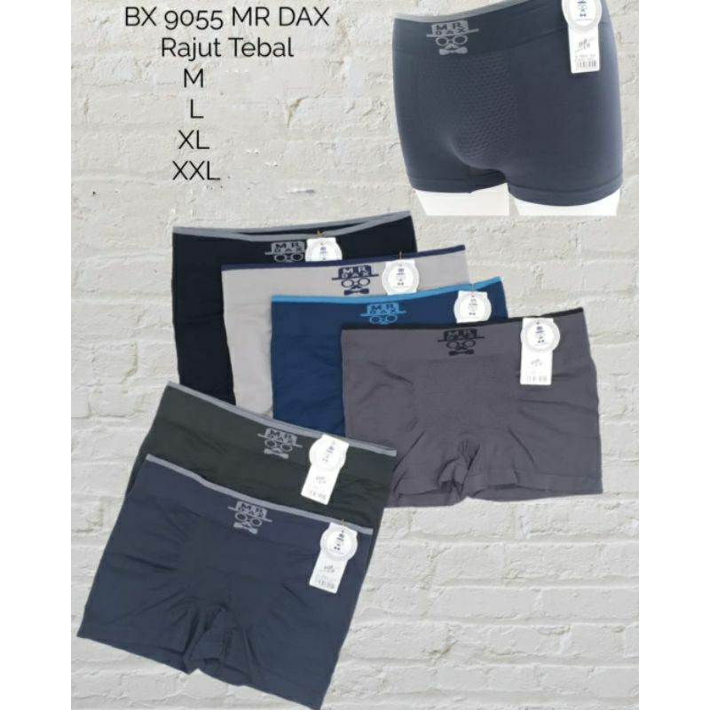 3 Pcs CELANA DALAM PRIA BAHAN RAJUT / Celana dalam boxer pria MR DAX 3 PCS CD Boxer pria import