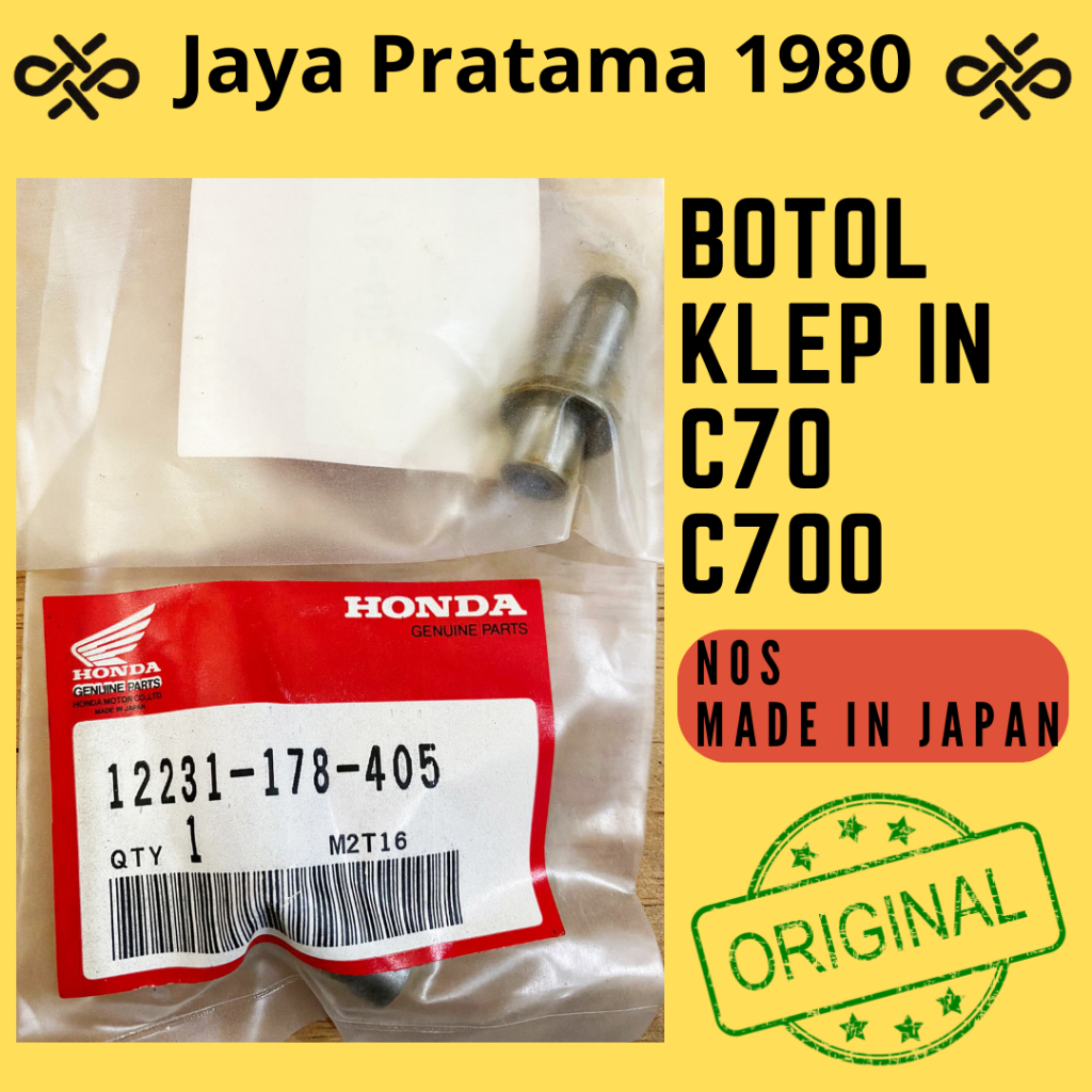 BOS BOSH KLEP BOTOL KLEP C70 C700 C 70 C 700 ASLI ORIGINAL HONDA MADE IN JAPAN 12231-178-405 / 12023