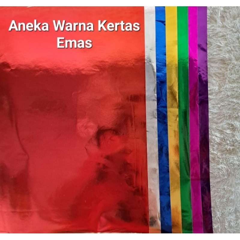 

(6lbr)Kertas Emas 51cm x 63cm Kuning, Putih, Merah, Biru, Hijau, Pink, Ungu