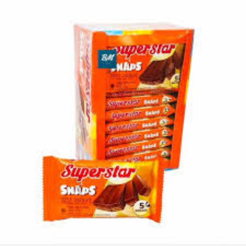 

SUPERSTAR SNAPS WAFER SALUT TRIPLE CHOCOLATE 28 GRAM