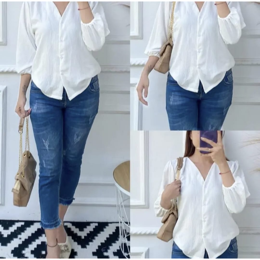 value pack atasan wanita tranding zora top/kemeja crinkle/atasan wanita casual/atasan wanita terbaru