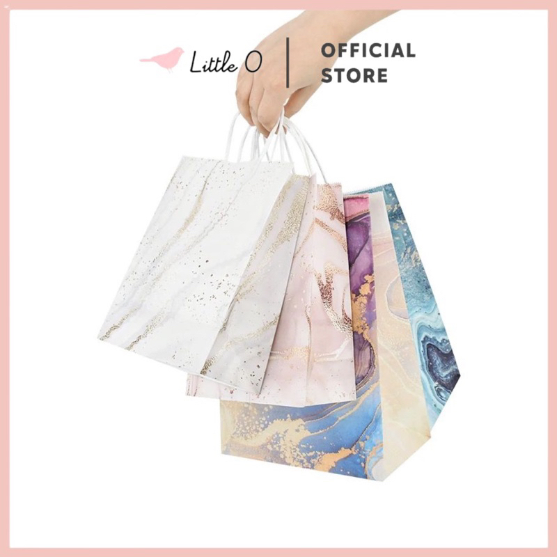 

LITTLE O CRAFT Paper Bag Kantong Kertas Happy Birthday Goodie Bag Hampers Ulang Tahun Ultah