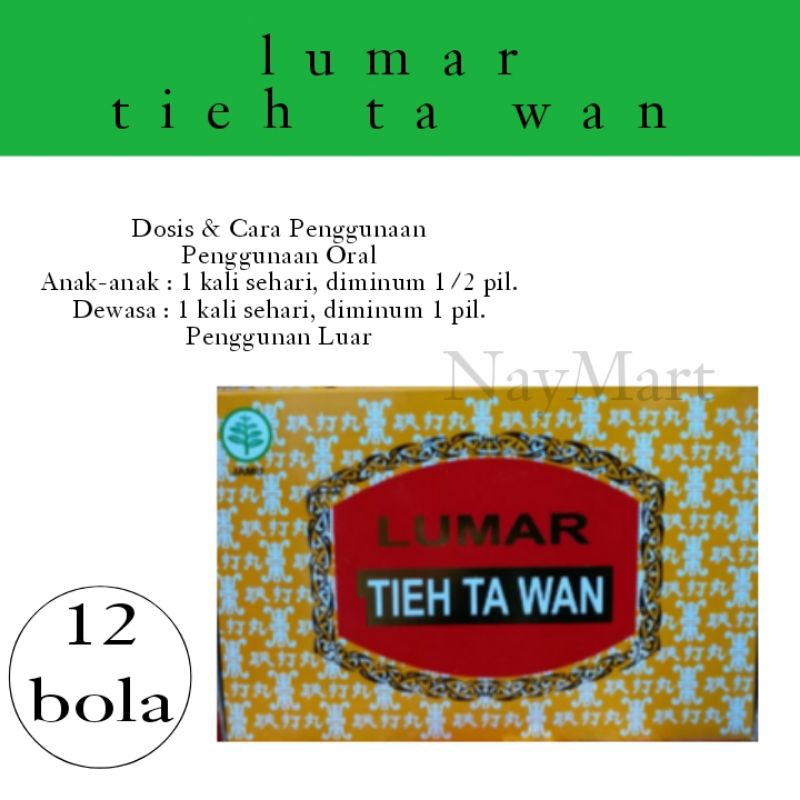 

LUMAR TIEH TA WAN 12 PCS