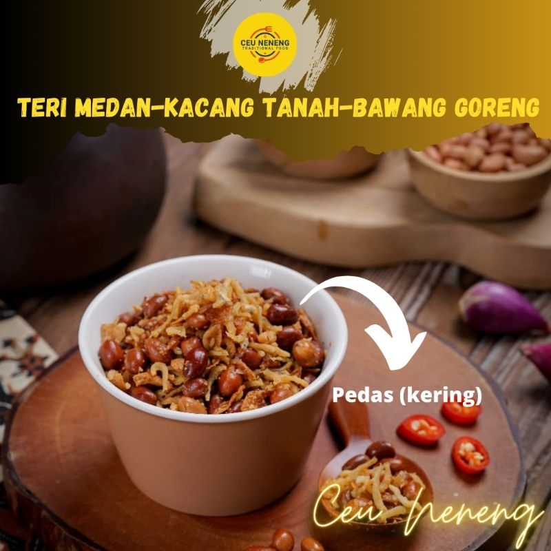 

TERI KACANG PEDAS/TERI KACANG BAWANG GORENG PEDAS/TERI KACANG BAWANG GORENG KERING (TERI MEDAN)