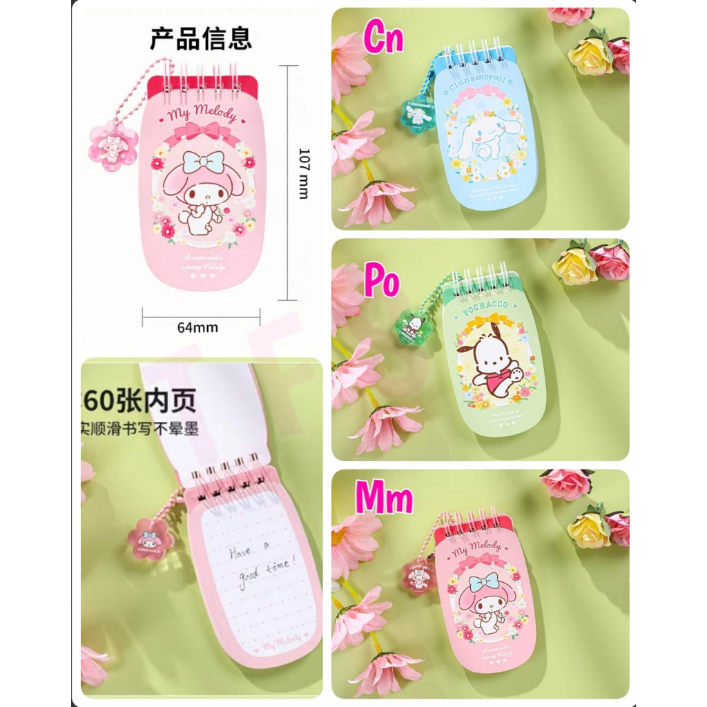 

( ^ ω ^ )✧-EI Memo n gantungan sanrio ori | notes melody | memo mini cinamoroll