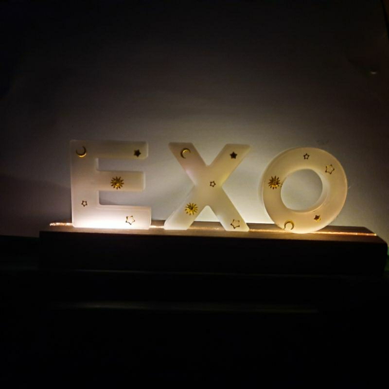 Lampu Tidur Resin KPOP