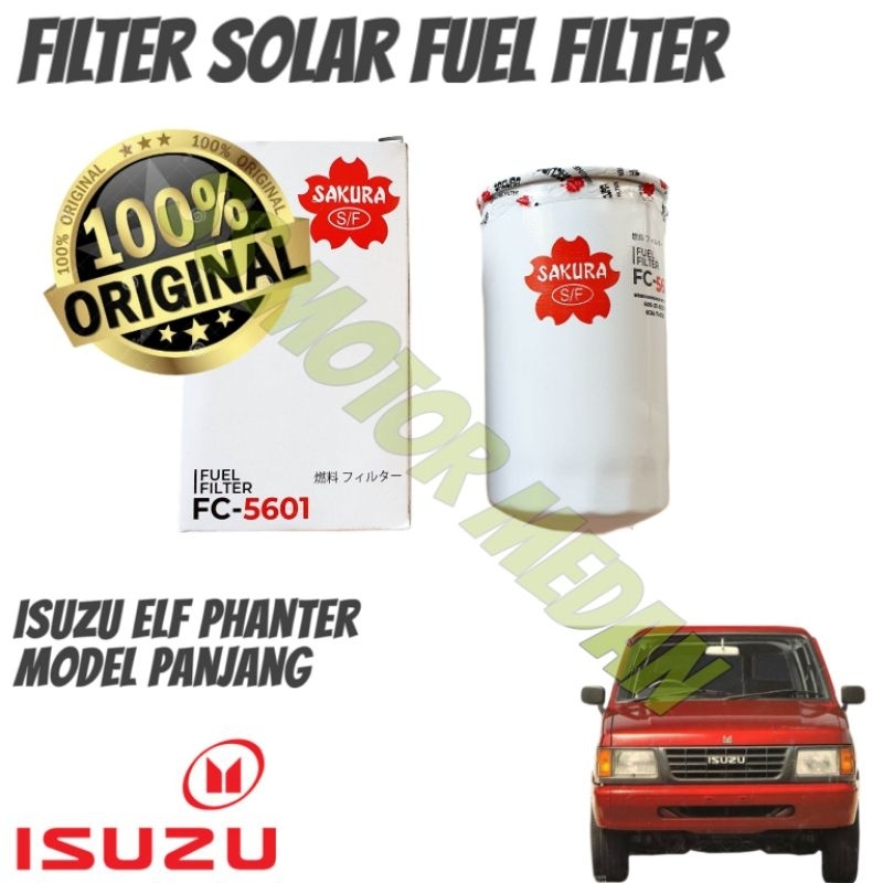 FILTER SOLAR FUEL FILTER ISUZU PHANTER ELF FC-5601