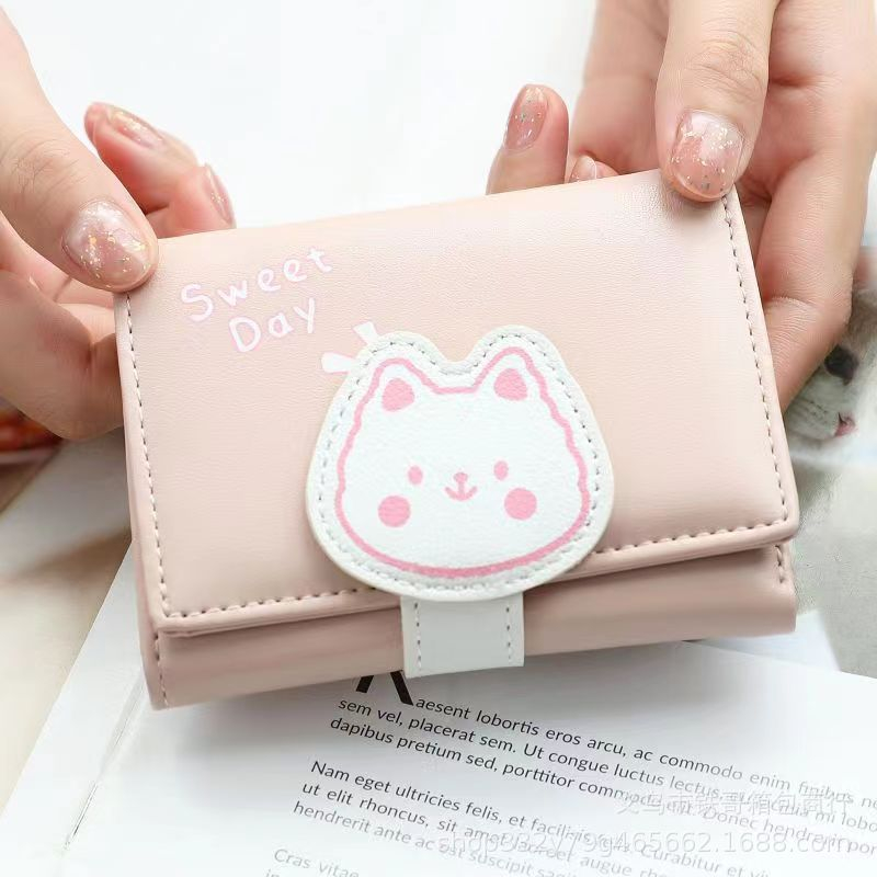 ASIN829 Dompet Lipat Mini Wanita Motif Animal  Fashion Wanita Import D232 Dompet Mini Portabel Berku