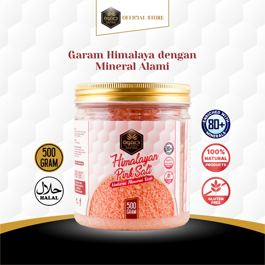 

Safwa Garam Himalaya 500 gr Himalayan Pink Salt Himsalt Premium