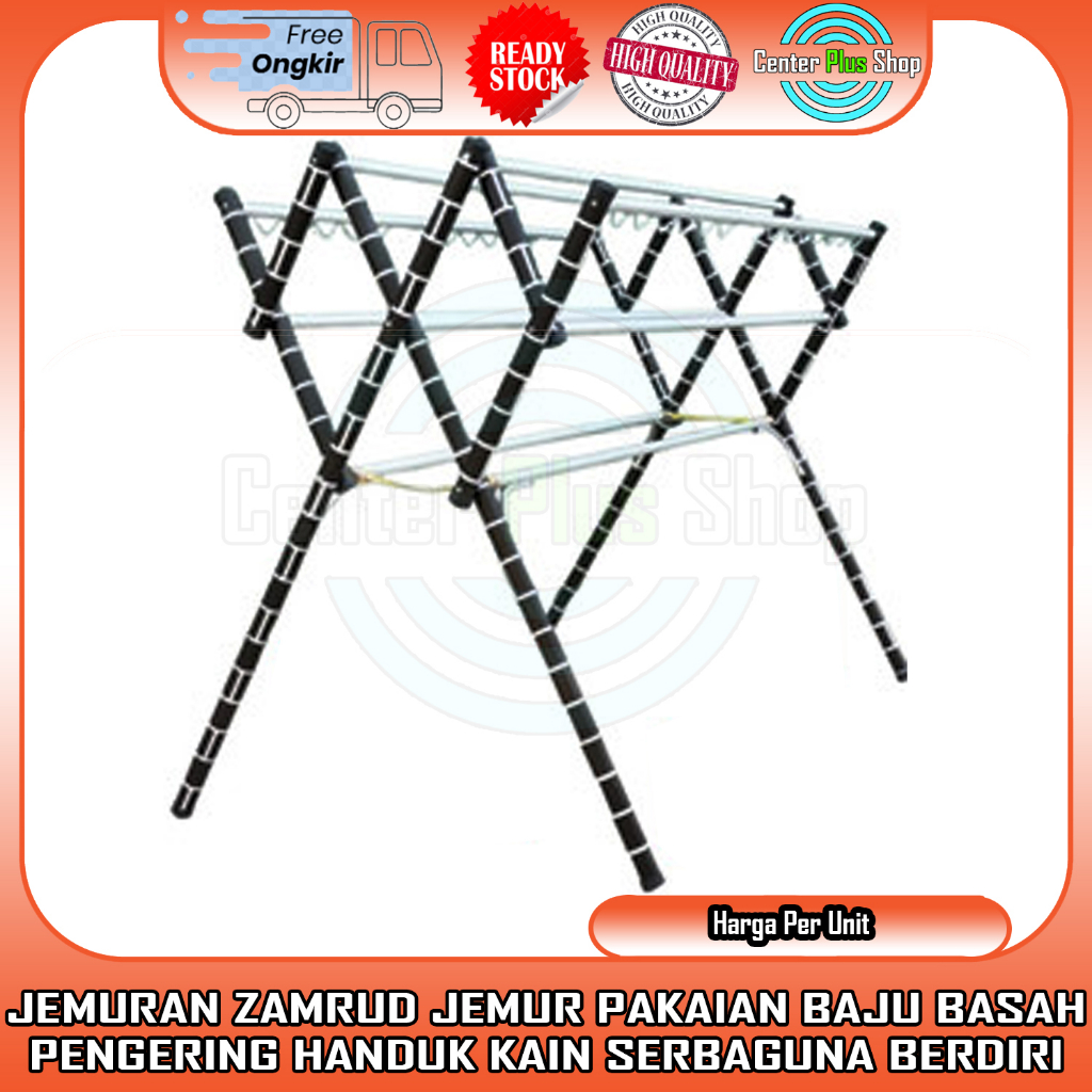 [Kargo] JEMURAN BAJU JUMBO TIPE ZAMRUD JEMUR PAKAIAN TEMPAT GANTUNG LIPAT GANTUNGAN PAKEAN HANDUK SE