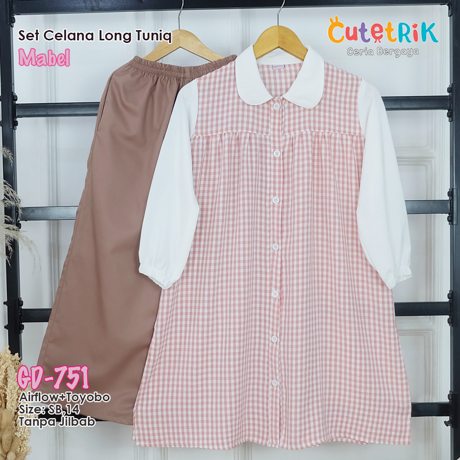 SET CELANA LONG TUNIQ MABEL
