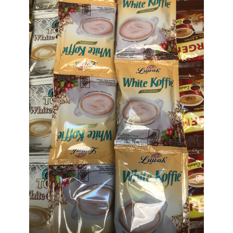 

KOPI LUWAK WHITE KOFFIE 1 Renceng // 10Pcs x 20gr