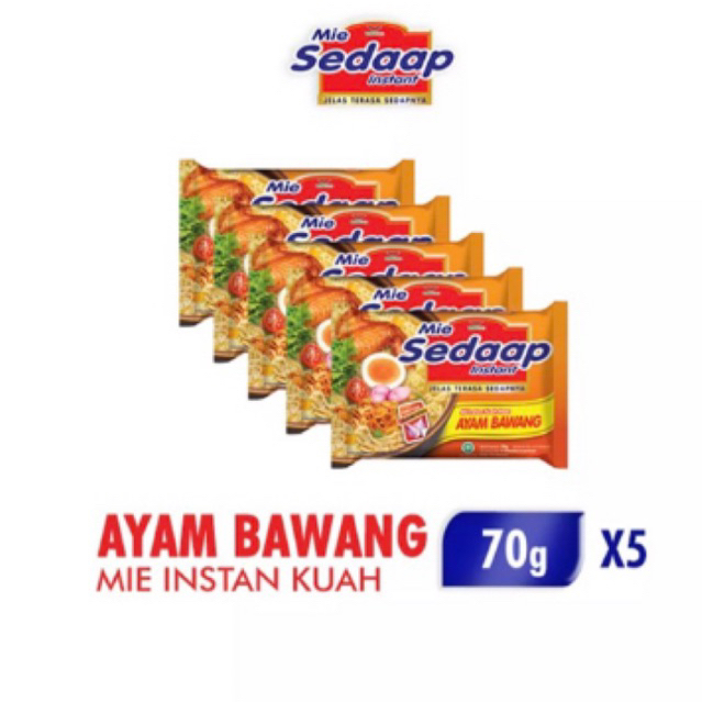 

5 PCS - MIE SEDAAP AYAM BAWANG