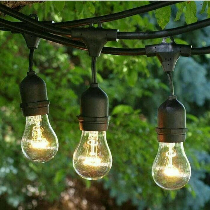 Fitting Lampu Gantung Outdoor 10 Meter 10 Fitting 5 meter/LAMPU GANTUNG Dekorasi/Kabel Fitting Outdo
