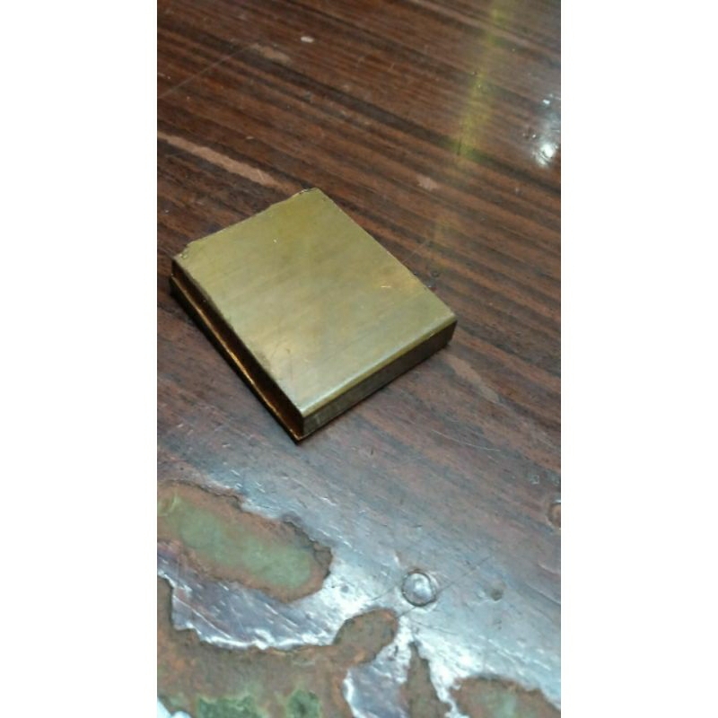 plat kuningan 5mm x 30mm x 130mm