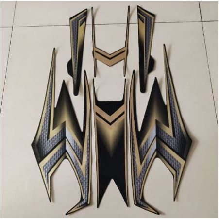 striping stiker rx king 2004 hitam gold