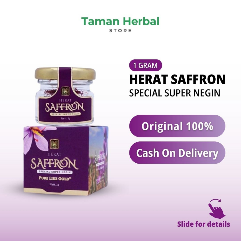 

Saffron Herat Super Negin Safron Afghanistan Original Premium Quality (1 Gr)