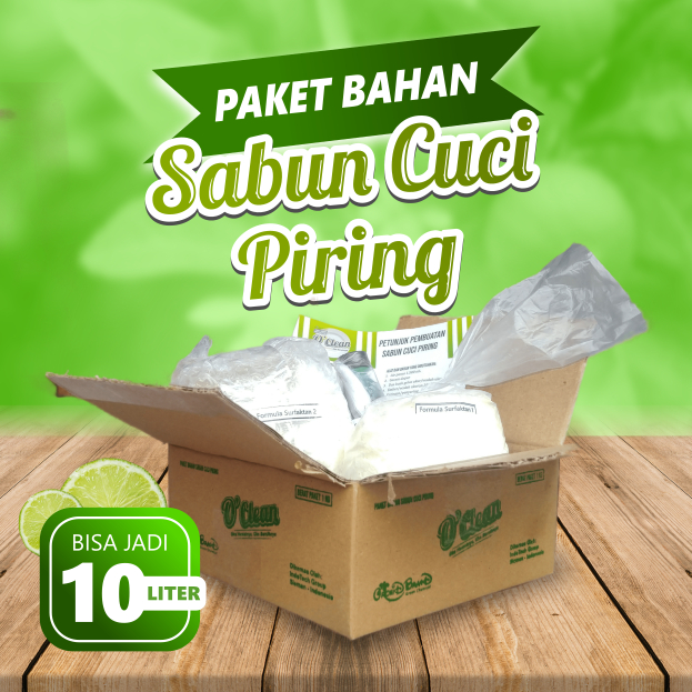Paket Sabun Cuci Piring - OClean Bahan Pembuat Sabun Cupir Bisa Jadi 10 Liter - Bibit Sabun Cuci Pir