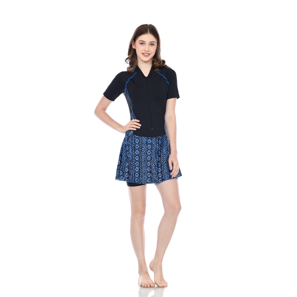 DARTFIT BAJU RENANG WANITA DEWASA/BAJU RENANG ROK WANITA/BAJU RENANG WANITA