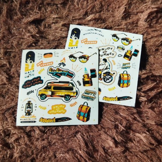 

Stiker Aesthetic Camping Trip