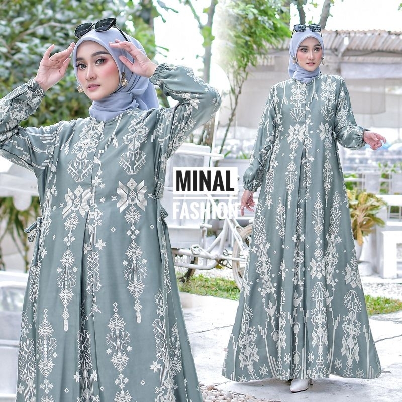 (Jumbo Ori Ready) Gamis Silk mutif Dress Cabita/ Kekinian Gamis 2023/ Model Gamis Terbaru 2023/ Sepl