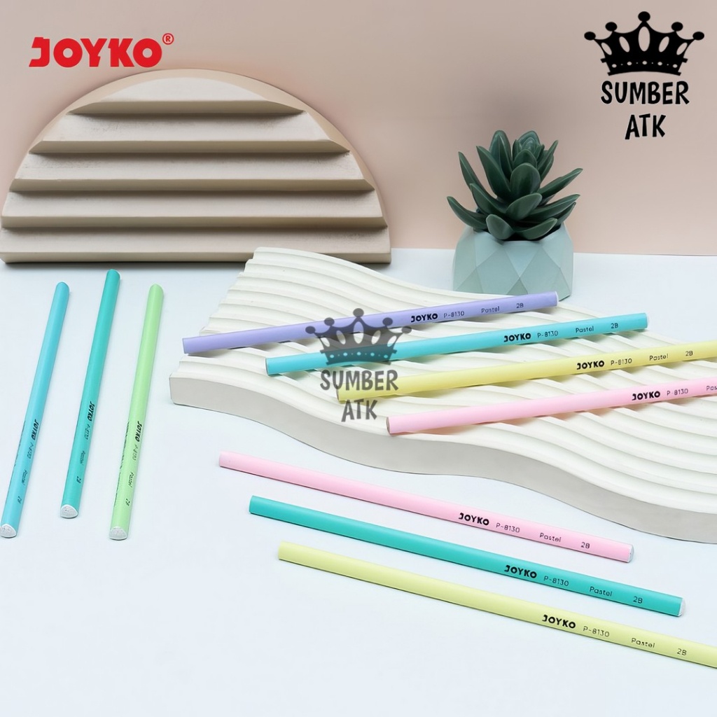 

RB Pencil Pensil Joyko P-8130 2B 1 Drum 36 Pcs Pastel