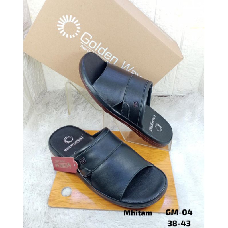 SANDAL KULIT ASLI PRIA GOLDEN WAY GM-04
