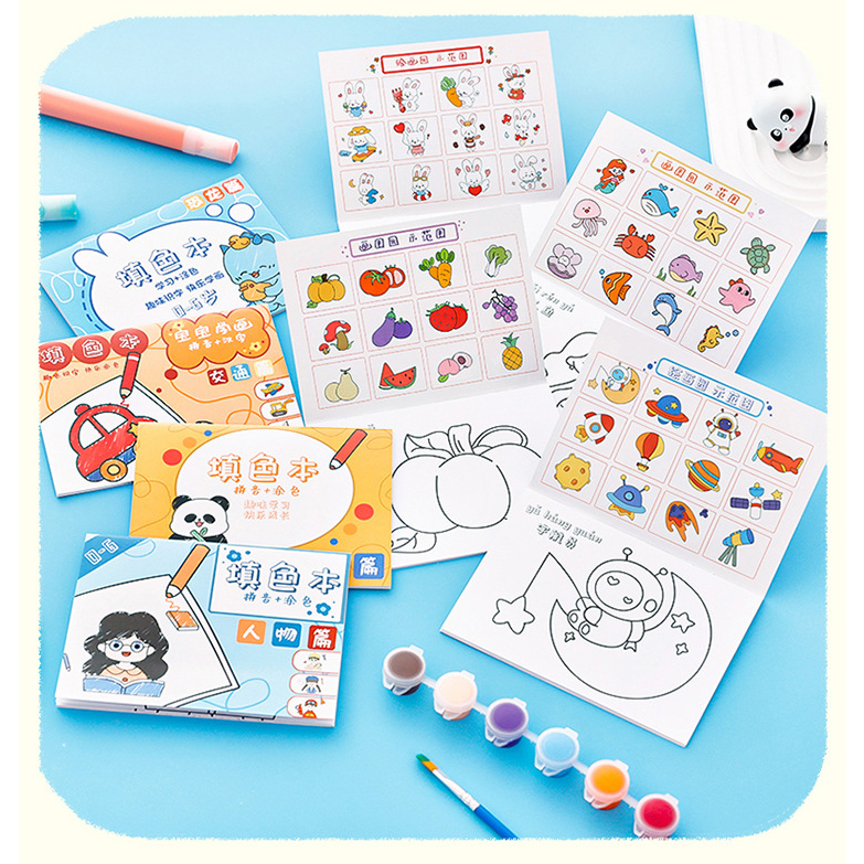 

COD 12 LEMBAR BUKU MEWARNAI ANAK / COLORING BOOK / PAINTING BOOK / DIY graffiti painting book