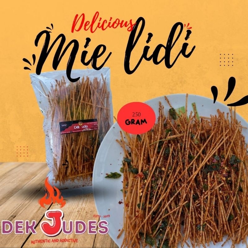 

mie lidi pedas daun jeruk kemasan 250 gram