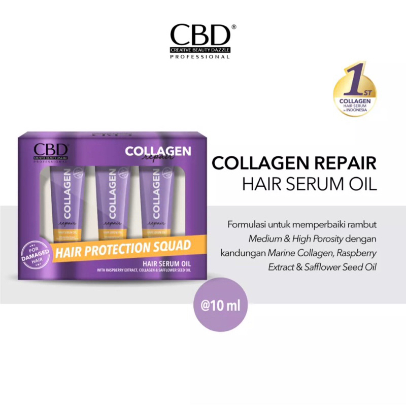CBD Collagen Hair Serum 10 ML - serum rambut cbd