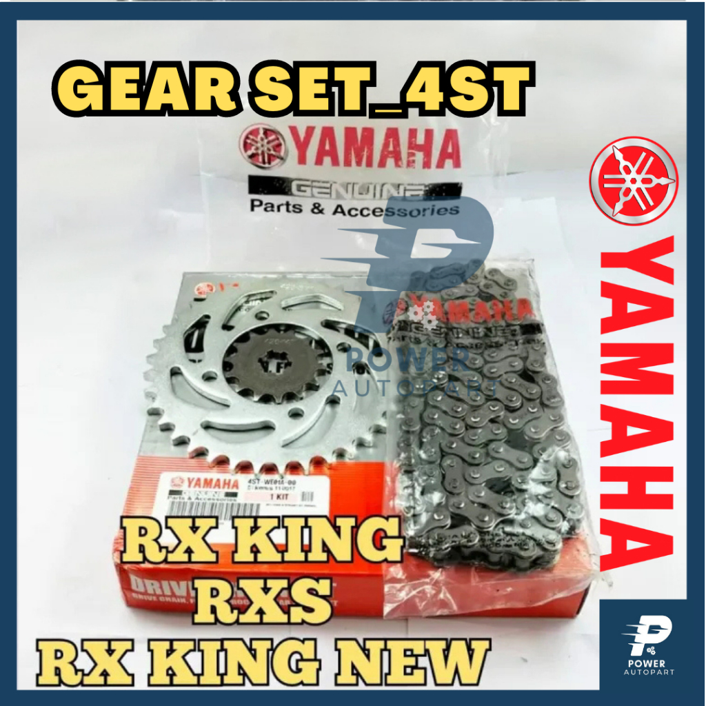 GEAR SET YAMAHA RX KING, RX KING NEW KUALITAS ORIGINAL - 4ST / 3KA