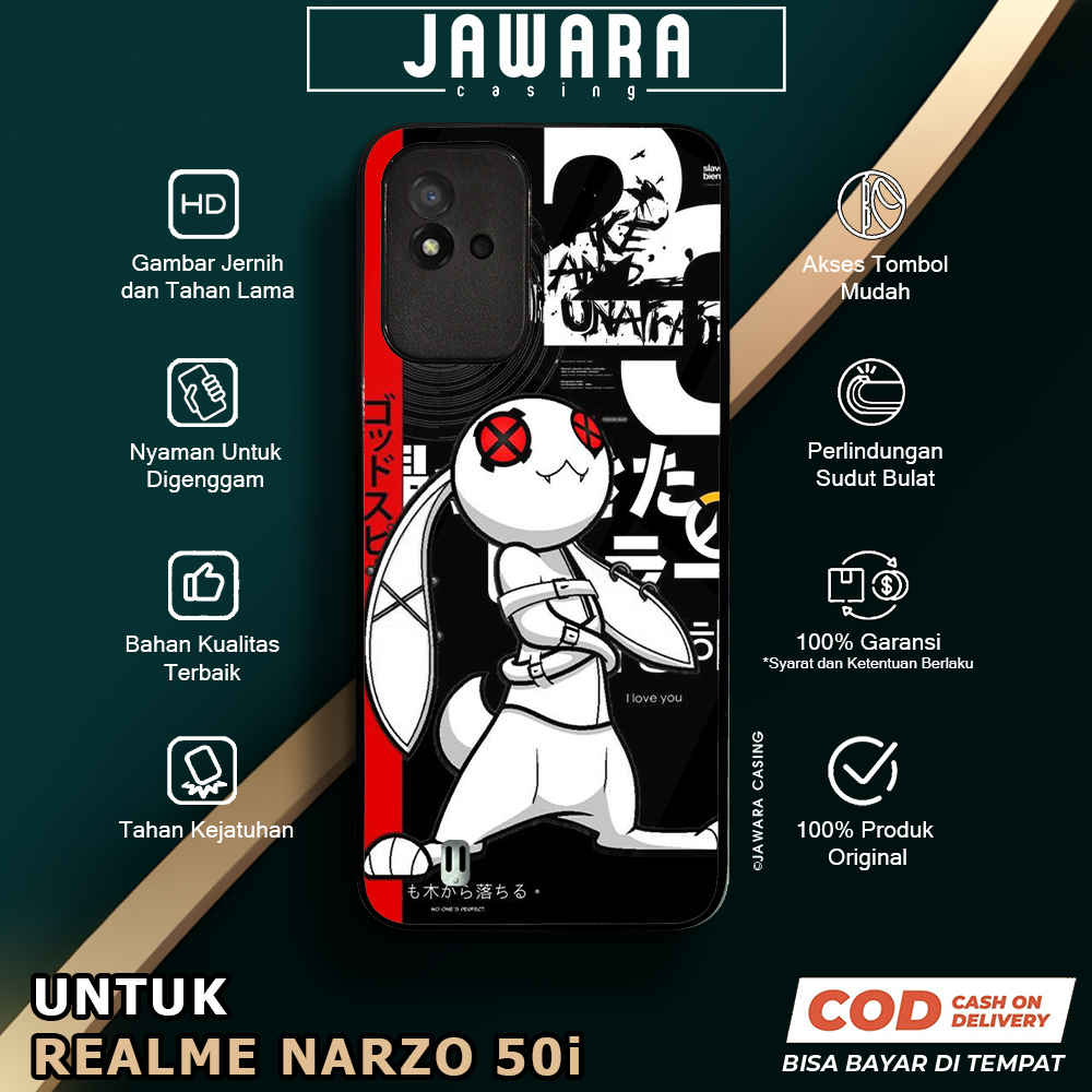 Case Realme Narzo 50i Casing Realme Narzo 50i Jawara Casing [JPNR] Case Glossy Case Aesthetic Custom