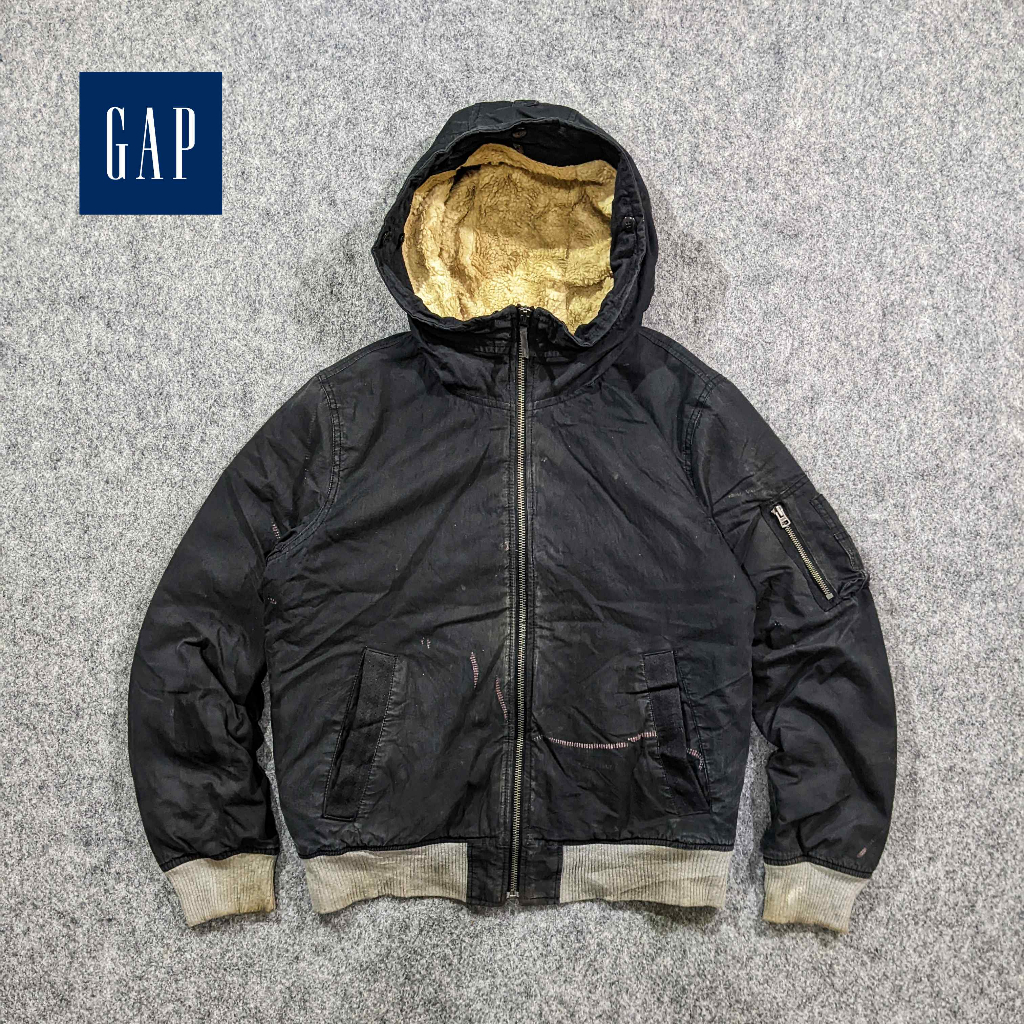 G*A*P Primaloft Bomber - Jaket Tebal Pria Casual Cowok Down Dacron Sport Hiking Camping Winter Musim