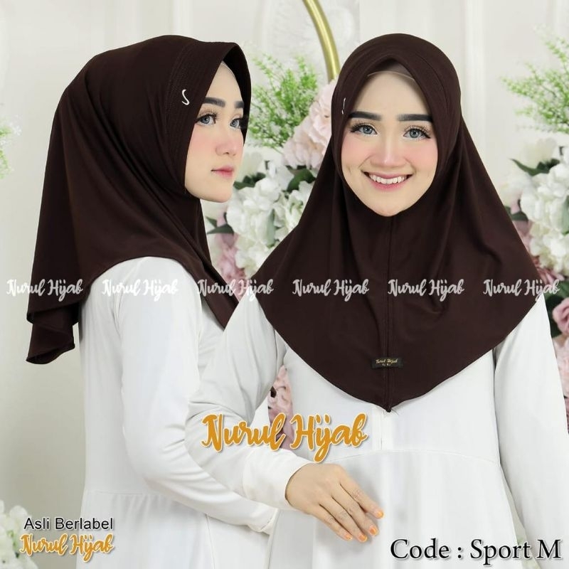 BILA JAYA - (5 PCS) BERGO INSTAN SPORT M PET LOGO HAMIDAH PREMIUM HIJAB DAILY / OLAHRAGA / SEKOLAH M