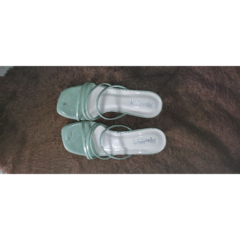Maximus Shoes - sandal wanita heels kaca transparan kekinian