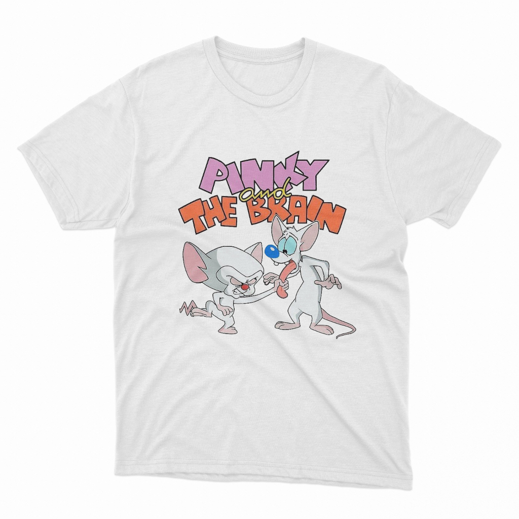 BAJU KAOS FILM Kartun Pinky And The Brain T-Shirt