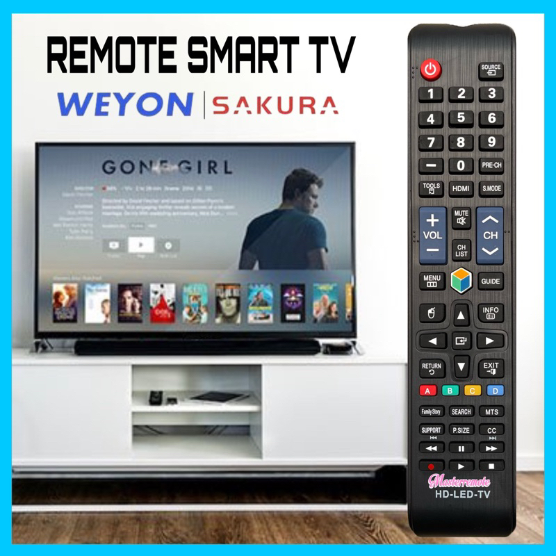 REMOT REMOTE WEYON SAKURA SMART TV HD-LED-TV