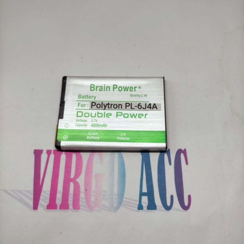 Baterai Batre Battery Polytron C281 C 281 PL-6J4A Double Power Battery Hp