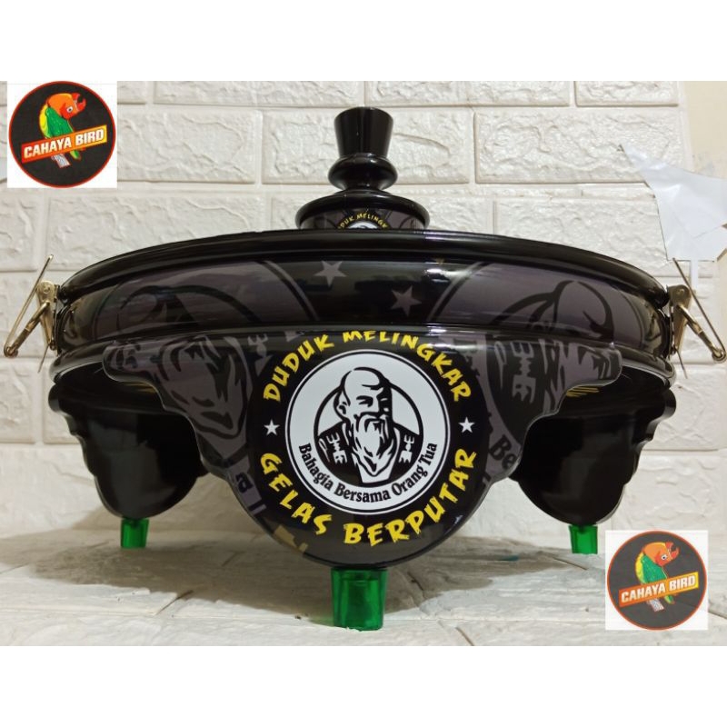 TEBOK LOVEBIRD PVC SEMOK MOTIF DECAL