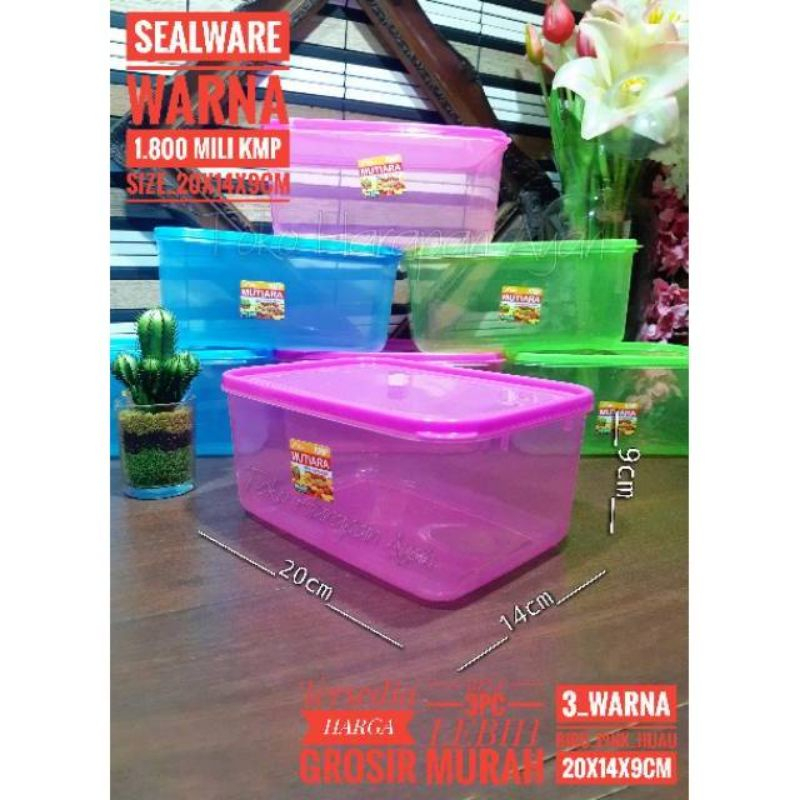 KMP Toples / Tempat Makan / Kotak 1800 Mil / Toples Bening / Warna 1800 mil